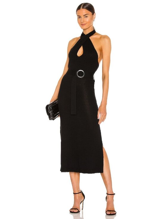 525 Dresses & Skirts - 525 Multi Wear Halter Dress in Black